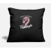 Single Flamingle Black Pillow